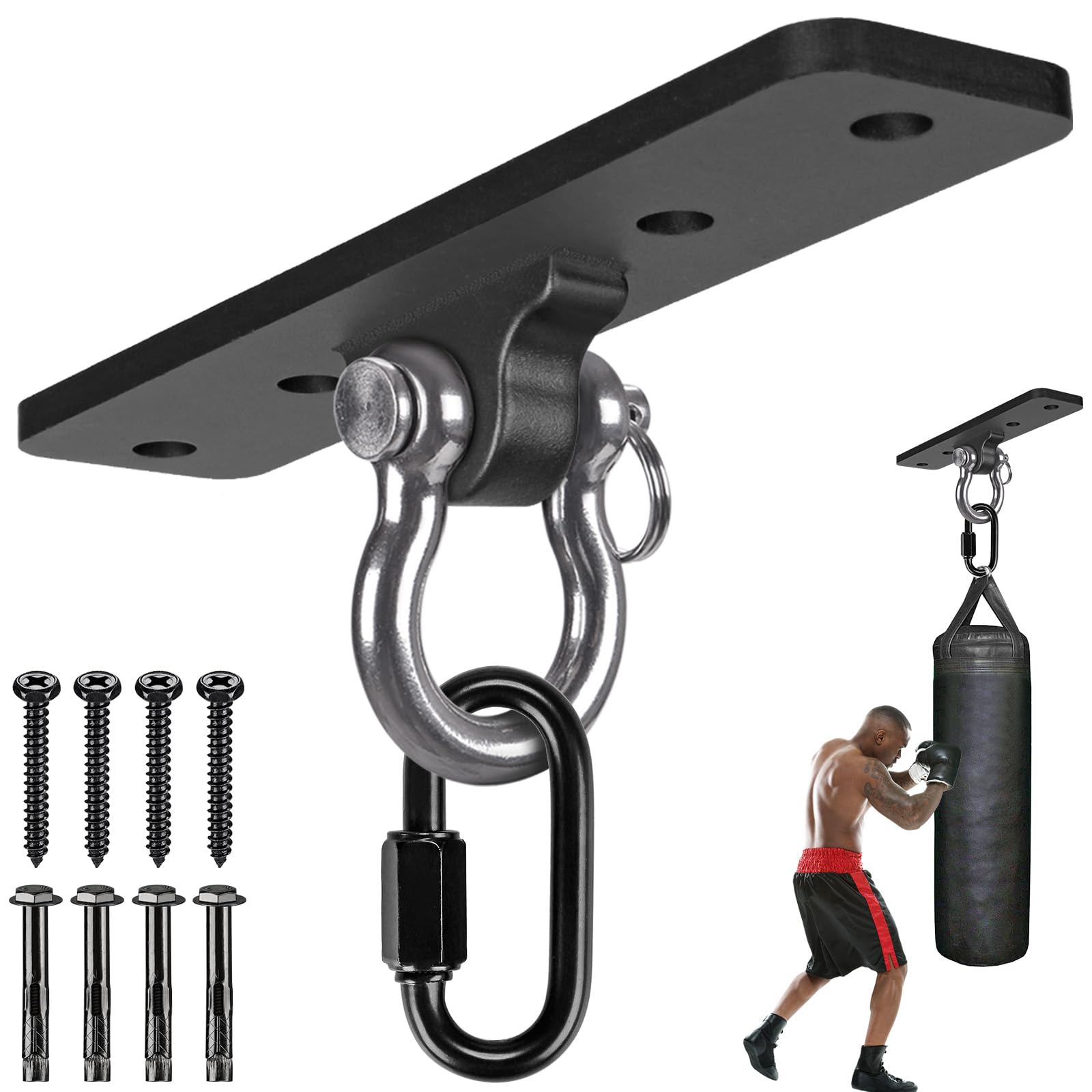 Kipika Heavy Bag Hanger – Heavy Duty Steel Ceiling & Wall Mount for Home Gym