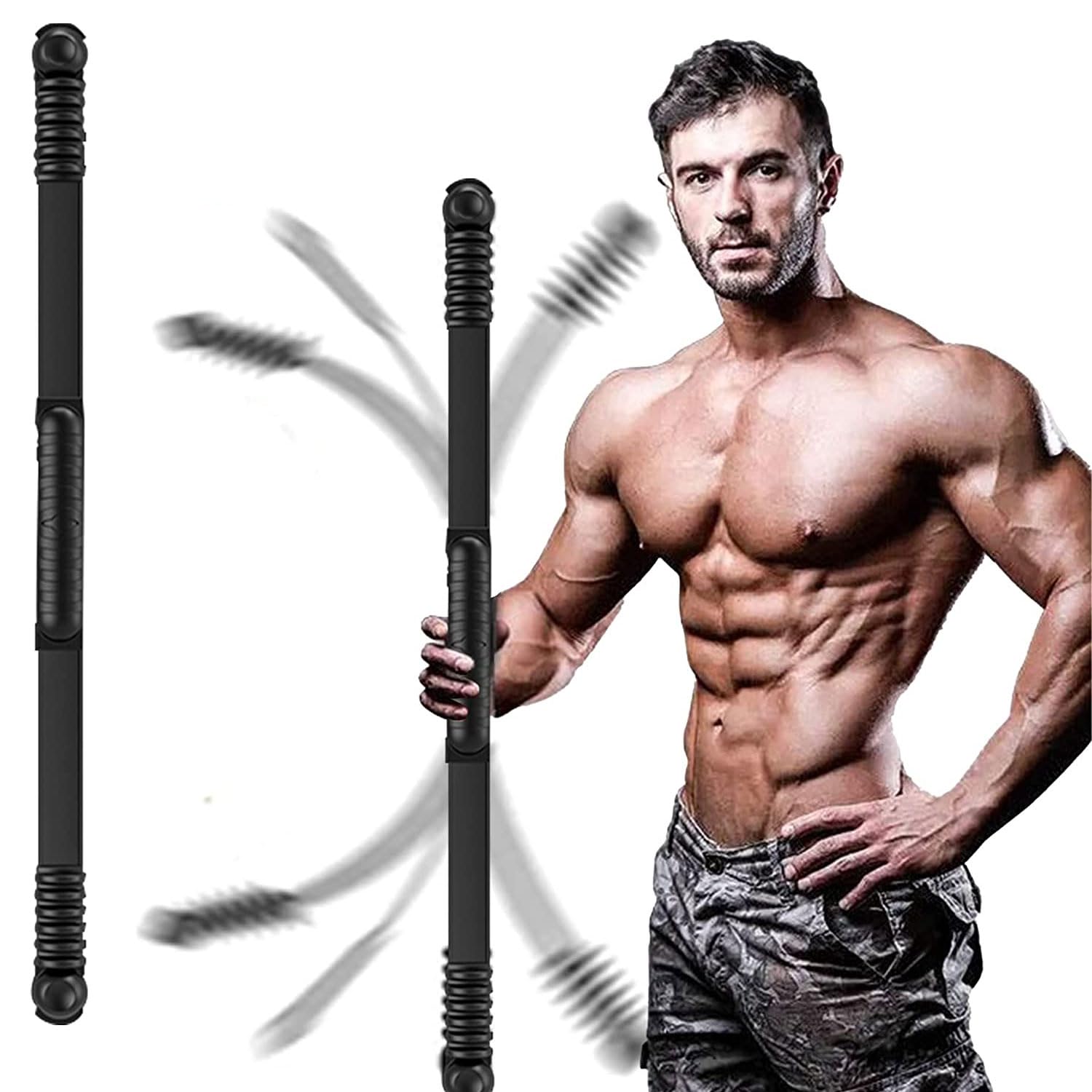Elastic Vibration Fitness Bar – Full Body Strength & Rehabilitation Training Stick