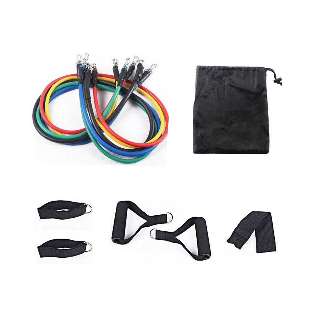 10-in-1 Unisex Home Fitness Resistance Band Set – Up to 120 lbs, Full Body Workout
