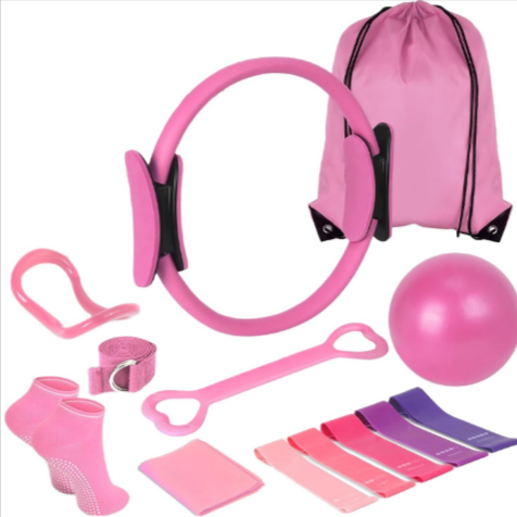 13-Piece Yoga & Pilates Set – Complete Home Workout Kit for Flexibility & Core Toning
