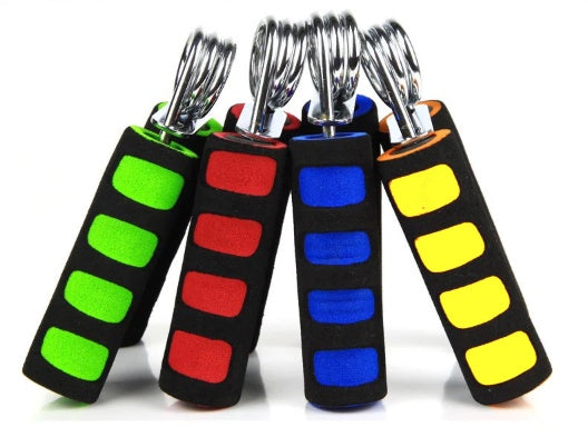 Fitness Hand Gripper – Sponge Grip Strengthener with Chrome Spring Steel