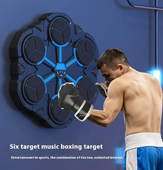 Smart Boxing Target Machine – Bluetooth, LED Lights & Built-In Speakers for Home Gym