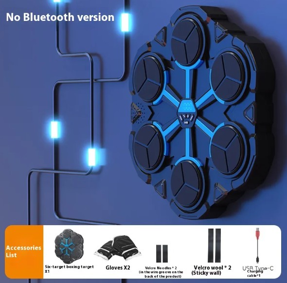 Smart Boxing Target Machine – Bluetooth, LED Lights & Built-In Speakers for Home Gym
