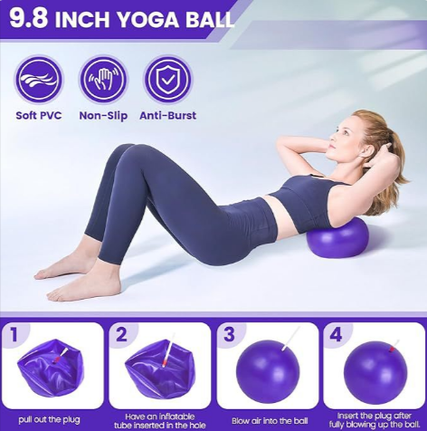 13-Piece Yoga & Pilates Set – Complete Home Workout Kit for Flexibility & Core Toning