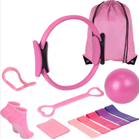 13-Piece Yoga & Pilates Set – Complete Home Workout Kit for Flexibility & Core Toning