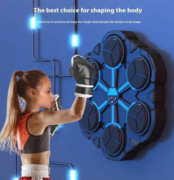 Smart Boxing Target Machine – Bluetooth, LED Lights & Built-In Speakers for Home Gym