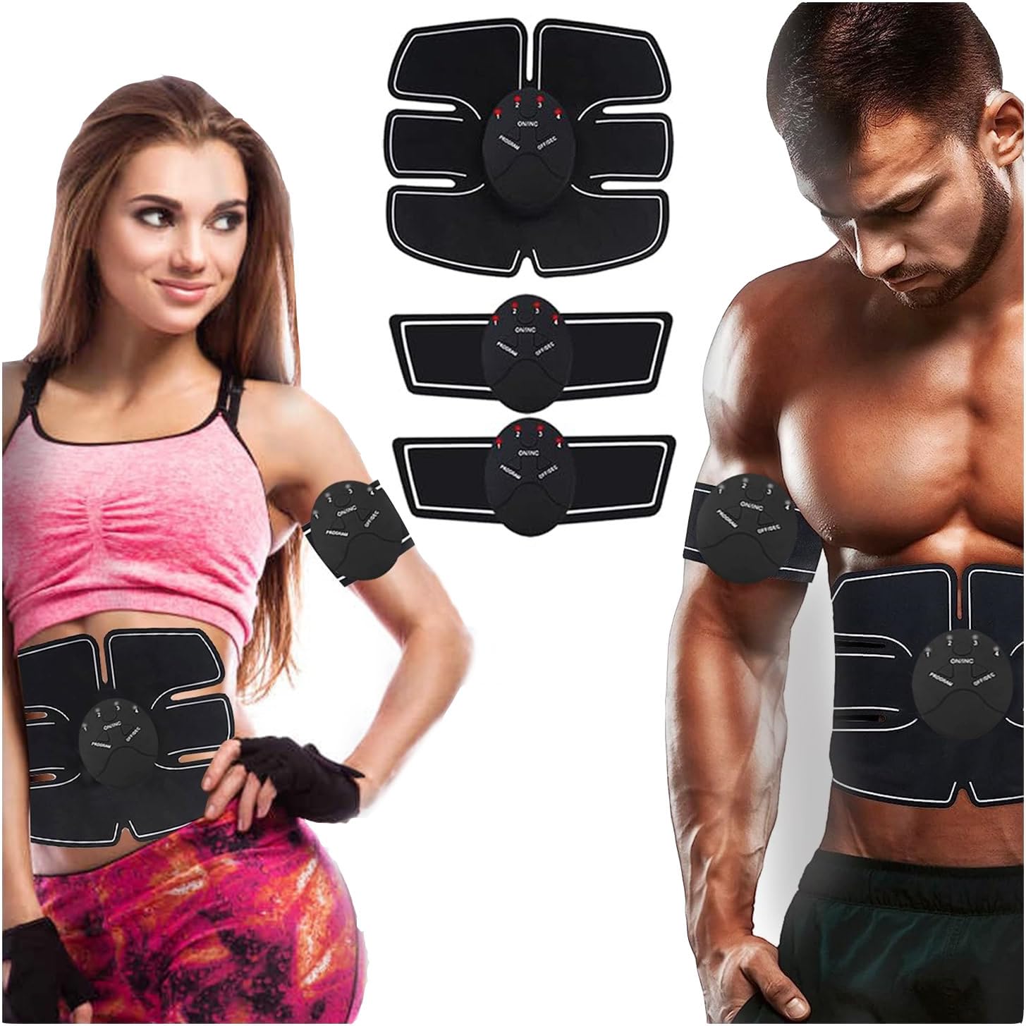 Tschenhao EMS Abdominal Toning Belt – Ab Trainer for Abdomen, Arms & Legs